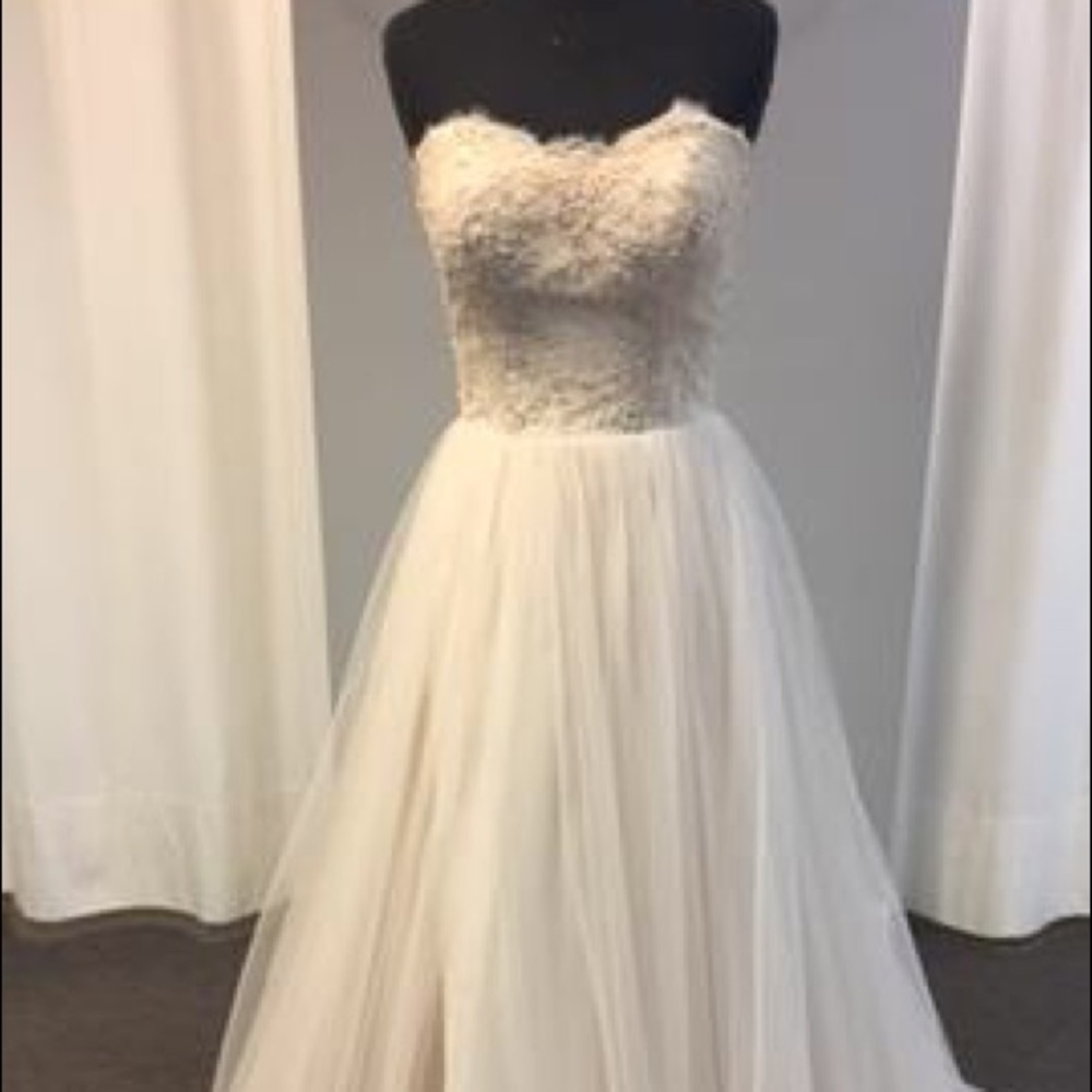 Blush tulle beaded wedding dress BRAND NEW!